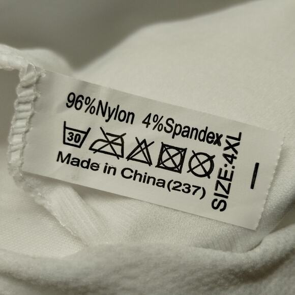 Real Field NEW Size 4X White Stretch Bandeau Tube Top Removable Pad Bra Set of 2 - Picture 3 of 3